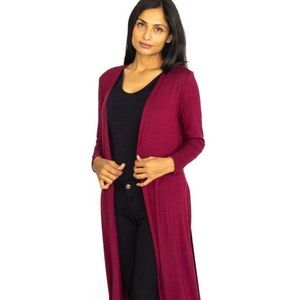 Long Sleeve Side Slit Duster